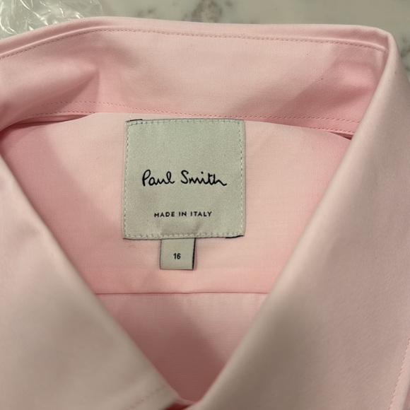 Paul Smith, men’s dress shirt, size 16, pink - Picture 3 of 6